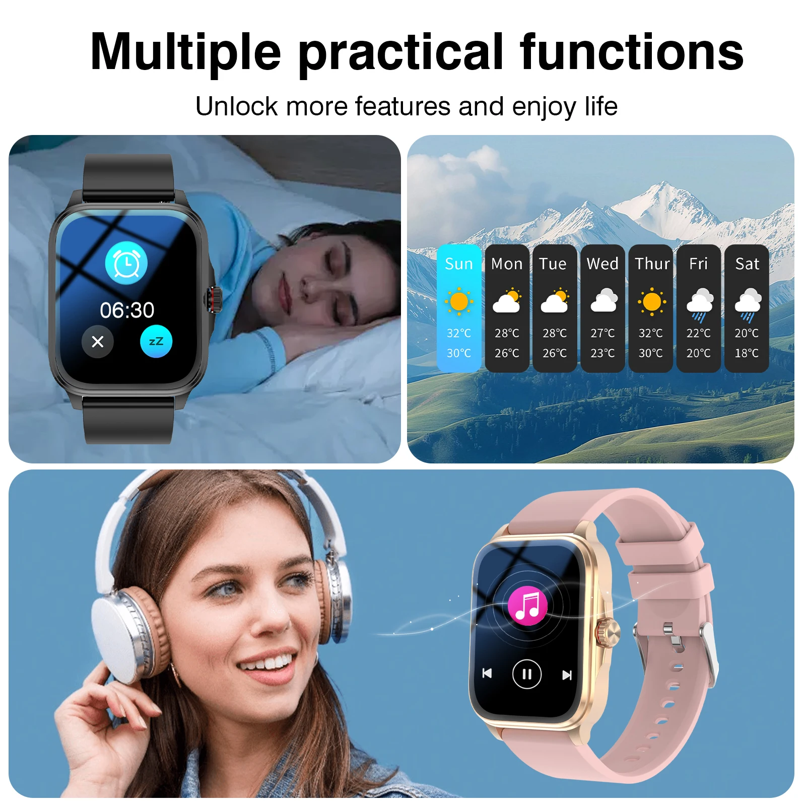 Smart Watches for Women Wireless Calling Multi Sport Mode 3 | PricZone Smart Watches for Women Wireless Calling Multi Sport Mode 3 | PricZone