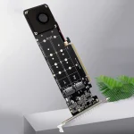 4 Bay NVMe PCIe x16 M2 SSD Adapter Card 3 | PricZone