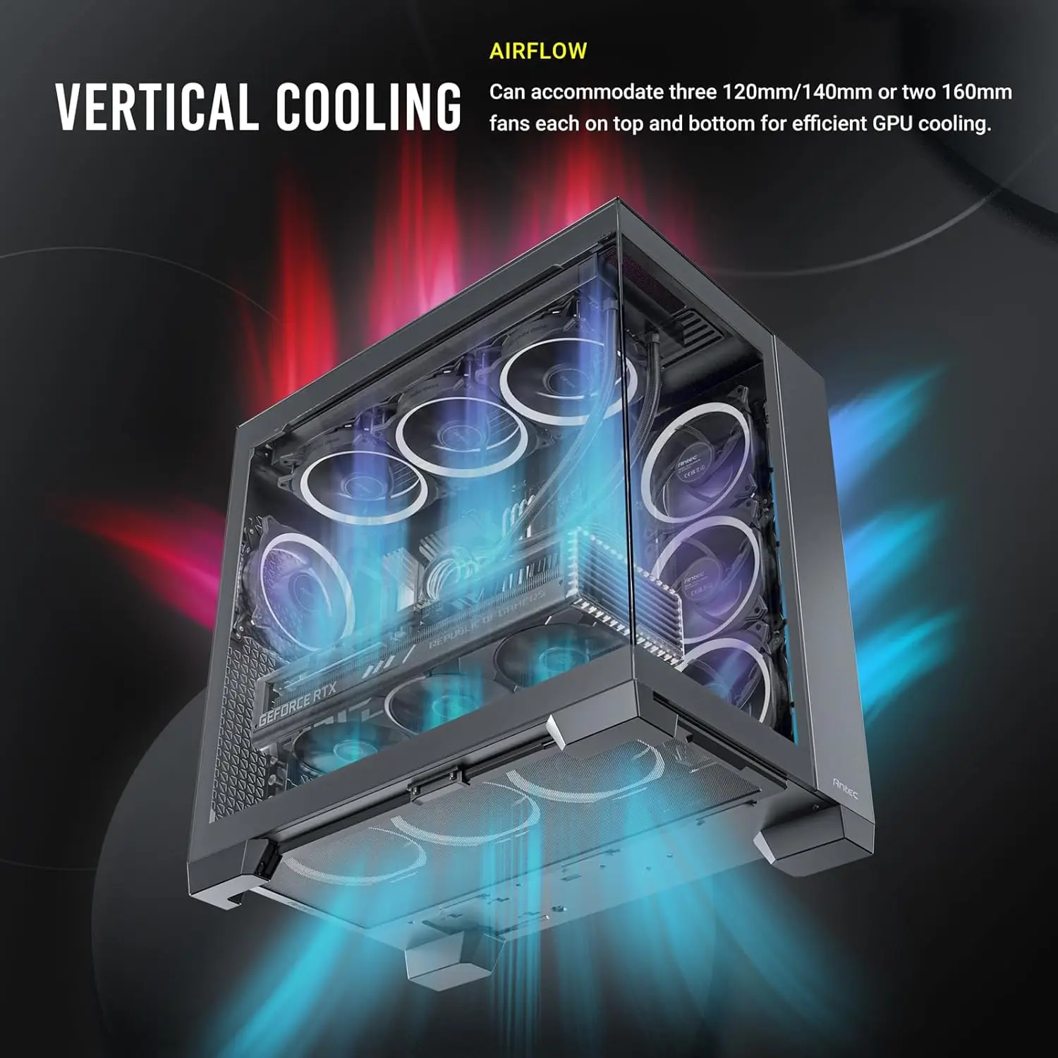 Dual-Chamber Full-Tower E-ATX PC Case with Toolless Design 8