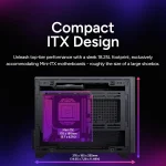 Mini ITX PC Case with 280Mm Radiator Support Fits 6 Fans 3 | PricZone