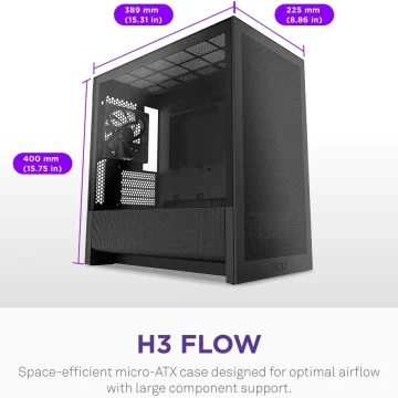 Micro-ATX PC Case with Optimized Airflow Supports 2