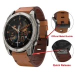 Leather Quickfit 22 26Mm Strap for Garmin Fenix 8 E 7 6 5 2 | PricZone Leather Quickfit 22 26Mm Strap for Garmin Fenix 8 E 7 6 5 2 | PricZone