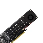 4 Bay NVMe PCIe x16 M2 SSD Adapter Card 5 | PricZone