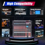 78Channel Audio Mixer with Bluetooth USB and XLR 4 | PricZone 78 Channel Audio Mixer with Bluetooth USB and XLR 4 | PricZone