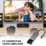 USB External Sound Card Fiber Optic SPDIF 3 Terminal 51 5 | PricZone