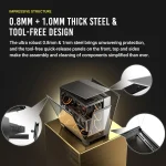 Dual Chamber Full Tower E ATX PC Case with Toolless Design 5 | PricZone