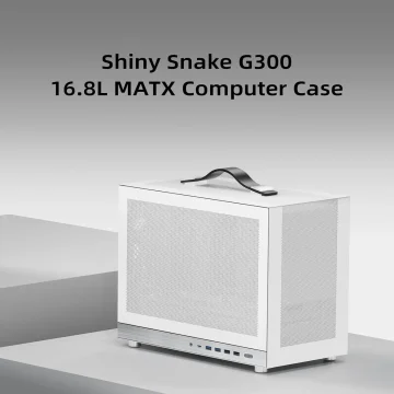 White Micro-Atx Gaming PC Case 16.8L Compact Build Supports 2