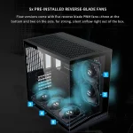 Compact Atx Mid Tower Airflow Computer Case with 5 Fans 4 | PricZone