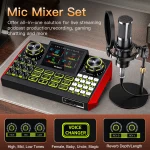 Podcast Microphone Bundle with Live Sound Card 6Channel 1 | PricZone