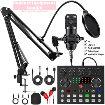 V8S Live Sound Card Podcast Equipment Bundle 1 | PricZone