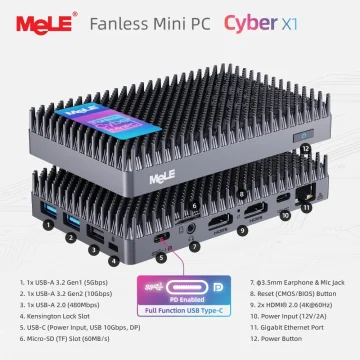 Mele Fanless PC N150 32Gb Ddr4 Small Micro Desktop Computer 1 | PricZone