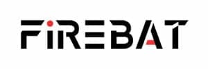 FIREBAT logo wordmark in black with a red dot above the I | PricZone