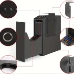 Biometric Handgun Safe with Auto Sliding Door 2 | PricZone