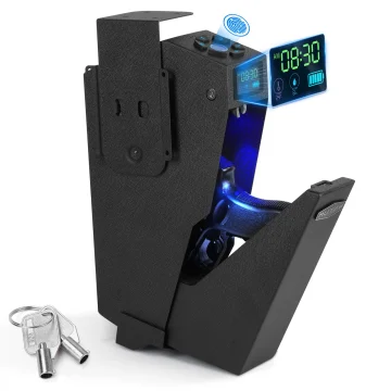 Biometric Bedside Handgun Safe Gun for Quick Access Pistol 1