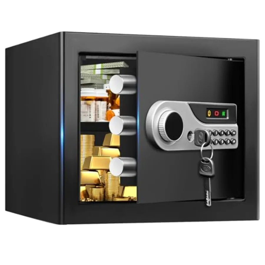 Small Home Water and Fireproof Digital Security Safe Box 7