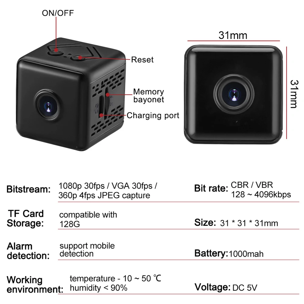 Wireless Mini Dv Camcorder with Motion Detection and Alarm 10