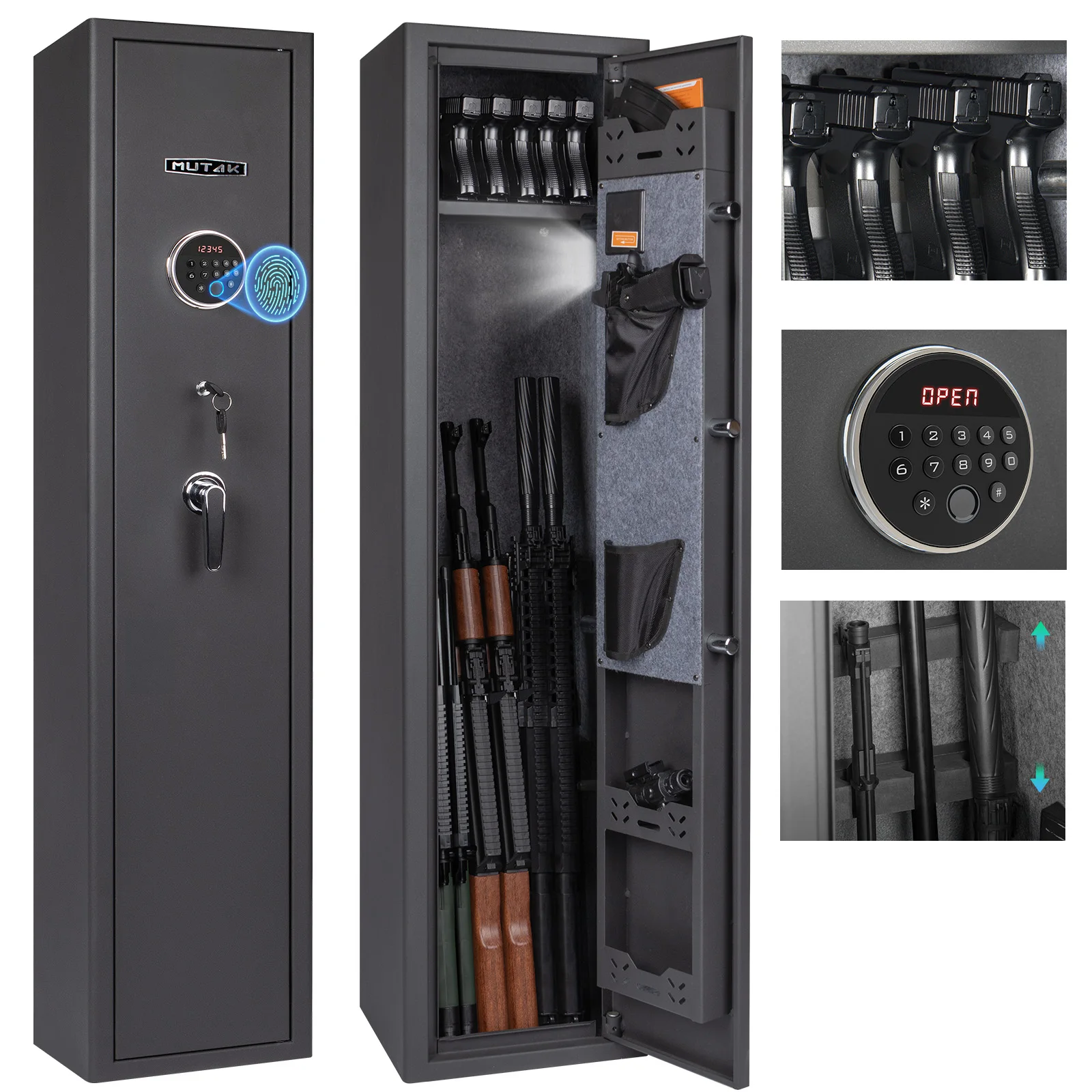 Mutak 38 Rifle Gun Safe with Biometric Lock 2 | PricZone Mutak 3 8 Rifle Gun Safe with Biometric Lock 2 | PricZone