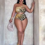 Gold Leopard Print Halter Bikini Set 2 | PricZone Gold Leopard Print Halter Bikini Set 2 | PricZone