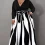 Plus Size Semi Formal Maxi Dresses with Geometric Print