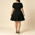 Lace Sleeveless VNeck Cocktail Dress Plus Size 1 | PricZone Lace Sleeveless V Neck Cocktail Dress Plus Size 1 | PricZone