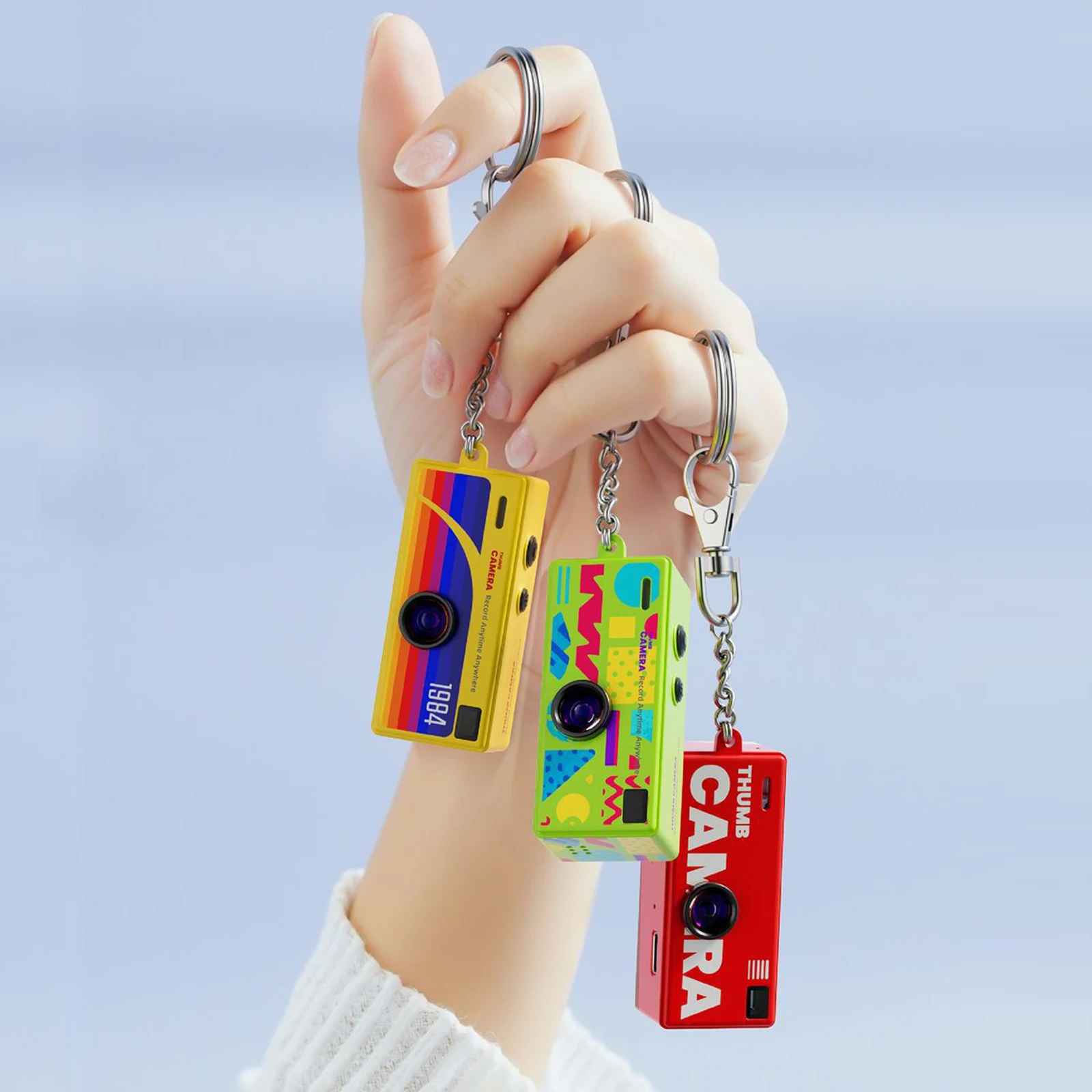 1080P Thumb Keychain Camera with 0.96In Tft Screen HD Video 18