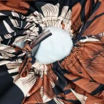 Summer Women Plus Size Maxi Dress Leaf Print High Slit 4 | PricZone Summer Women Plus Size Maxi Dress Leaf Print High Slit 4 | PricZone