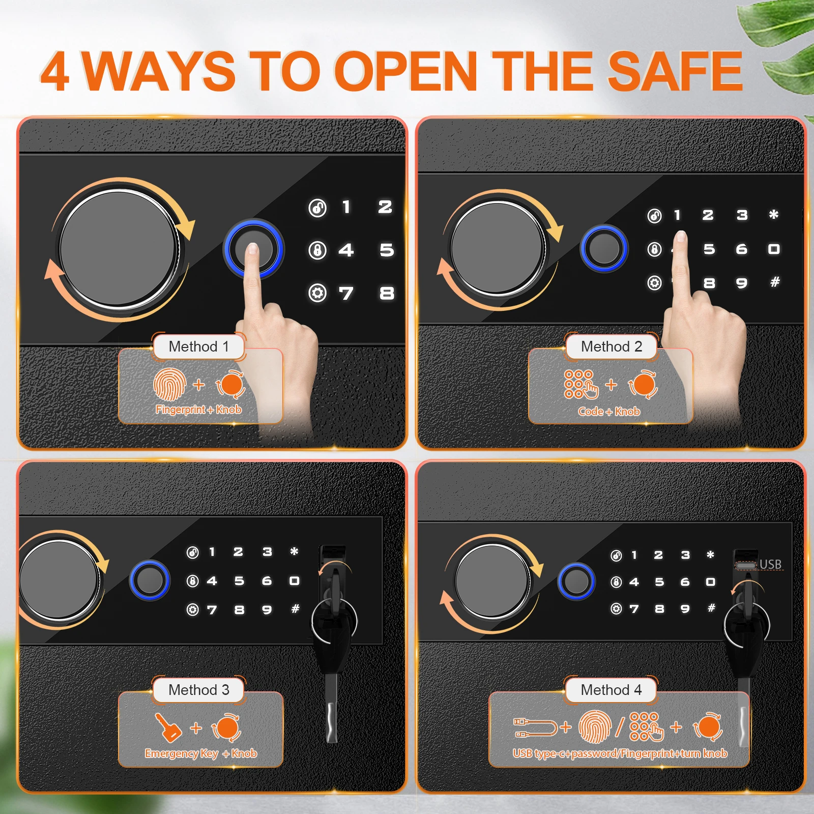 HeavyDuty Large Capacity Safe with Hidden Knob and Dual 3 | PricZone Heavy Duty Large Capacity Safe with Hidden Knob and Dual 3 | PricZone