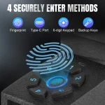 Biometric Bedside Handgun Safe Gun for Quick Access Pistol 4 | PricZone