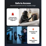 3Way Handgun Safe with Fingerprint Password 5 | PricZone 3 Way Handgun Safe with Fingerprint Password 5 | PricZone