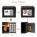 2 Cubic Feet Electronic Digital Safe Box with Steel Money 5 | PricZone