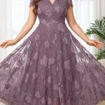 Floral Print Wrap Dress for Women Plus Size Floor Length 1 | PricZone