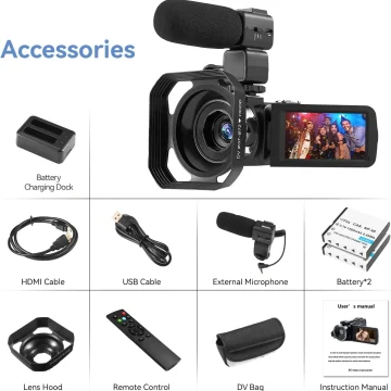 4K Video Camera with 18X Digital Zoom 48Mp Vlogging 2