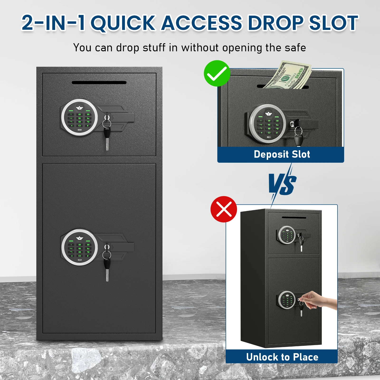 Heavy Duty Large Safe with Dual Alarm System Home 5 | PricZone Heavy Duty Large Safe with Dual Alarm System Home 5 | PricZone