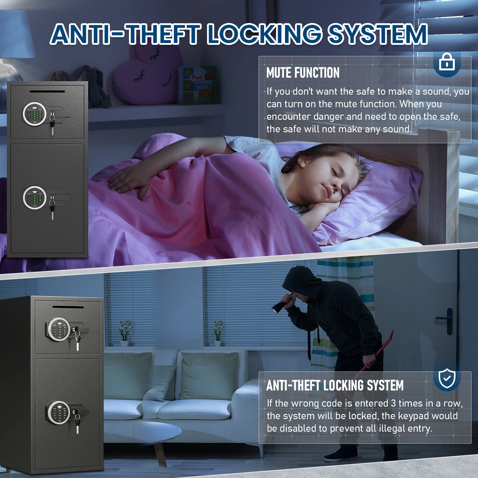 Heavy Duty Large Safe with Dual Alarm System Home 4 | PricZone Heavy Duty Large Safe with Dual Alarm System Home 4 | PricZone