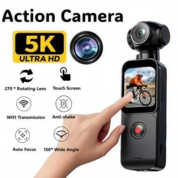 5K Hd Handheld Camera with 270 Rotation Lens 1 | PricZone