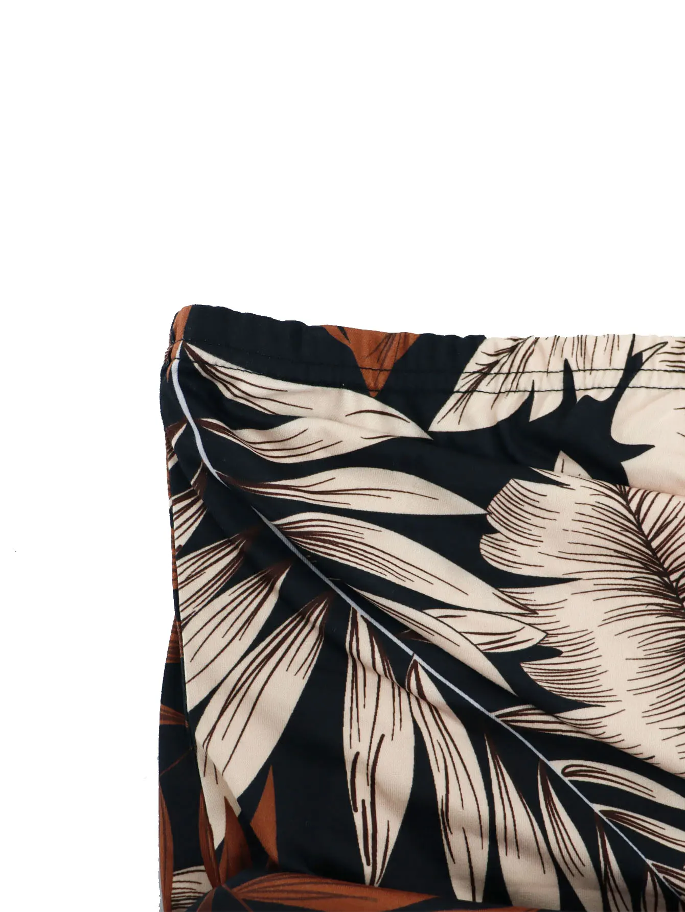 Summer Women Plus Size Maxi Dress Leaf Print High Slit 3 | PricZone Summer Women Plus Size Maxi Dress Leaf Print High Slit 3 | PricZone