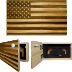 American Flag Hidden Wall Mounted Gun Safe with Magnetic 1 | PricZone American Flag Hidden Wall Mounted Gun Safe with Magnetic 1 | PricZone