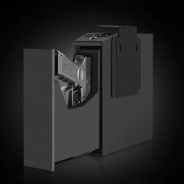 Biometric Handgun Safe with Auto Sliding Door 1
