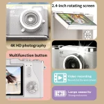 48MP 4K Compact Digital Camera with 8X Zoom and Flip Screen 6 | PricZone