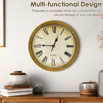 Inch Vintage Decor Clock with Hidden Safe Box 1 | PricZone