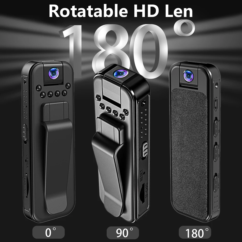 Promo image of three rotatable HD lens devices shown at 0°, 90°, and 180° angles, with a large '180°' label and bold branding text above.