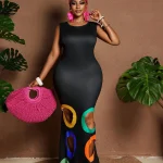 Women Plus Size Color Block Cutout Round Neck Sleeveless 5 | PricZone Women Plus Size Color Block Cutout Round Neck Sleeveless 5 | PricZone