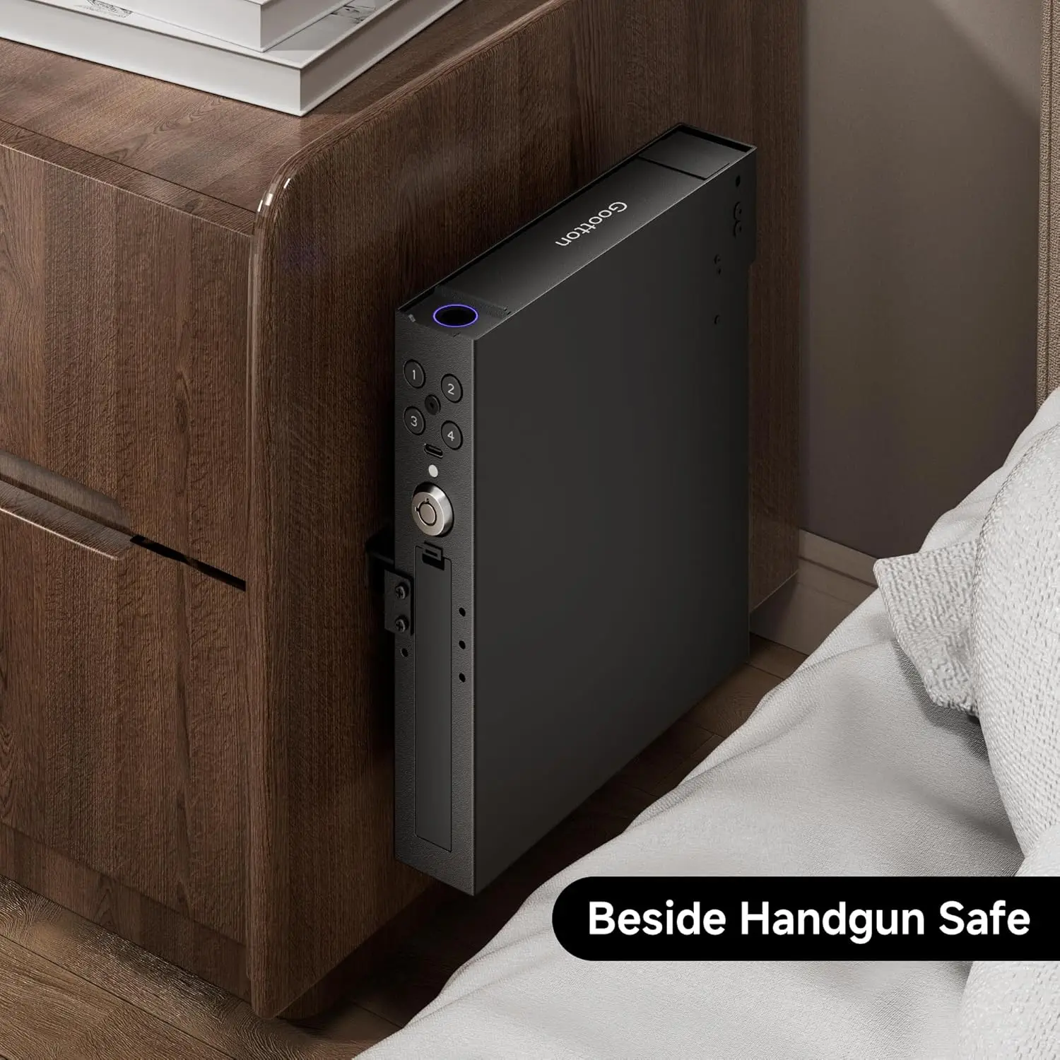 Vehicle Gun Safe for Handgun with Fingerprint Keypad Key 5 | PricZone Vehicle Gun Safe for Handgun with Fingerprint Keypad Key 5 | PricZone