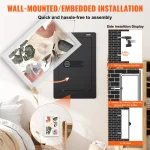 Q235 Steel Wall Safe with Keypad and 34 Tier Storage 6 | PricZone Q235 Steel Wall Safe with Keypad and 34 Tier Storage 6 | PricZone