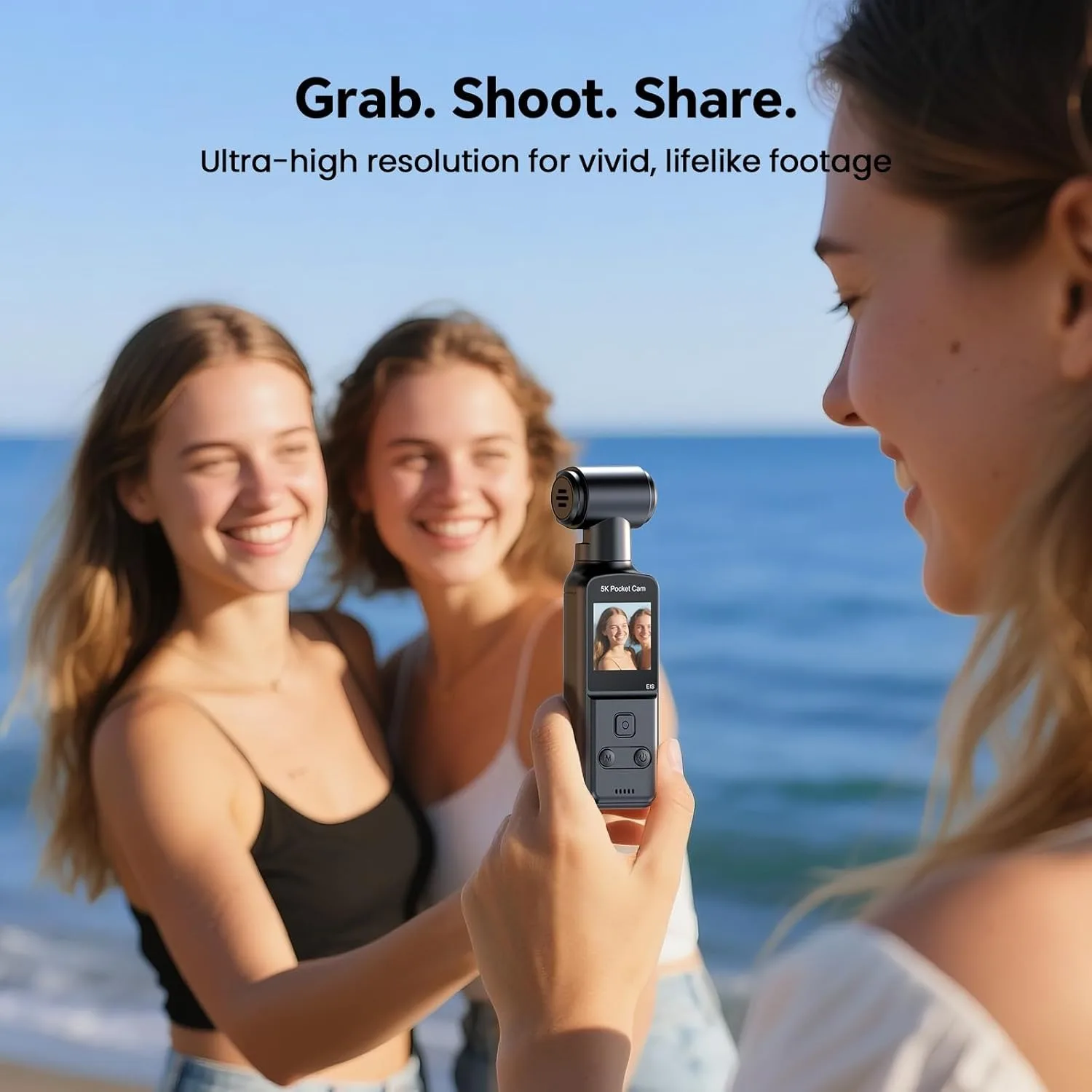 5K Body Camera with 270° Rotating Lens and External Mic 11