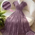 Floral Print Wrap Dress for Women Plus Size Floor Length 6 | PricZone