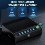 Biometric Handgun Safe with Drop Slot Quick Access LED 2 | PricZone Biometric Handgun Safe with Drop Slot Quick Access LED 2 | PricZone