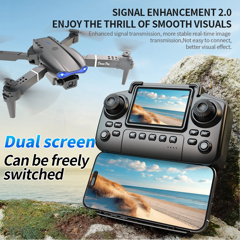 E99 Pro Drone Screen Remote Control Quadcopter Four Axis 4 | PricZone E99 Pro Drone Screen Remote Control Quadcopter Four Axis 4 | PricZone