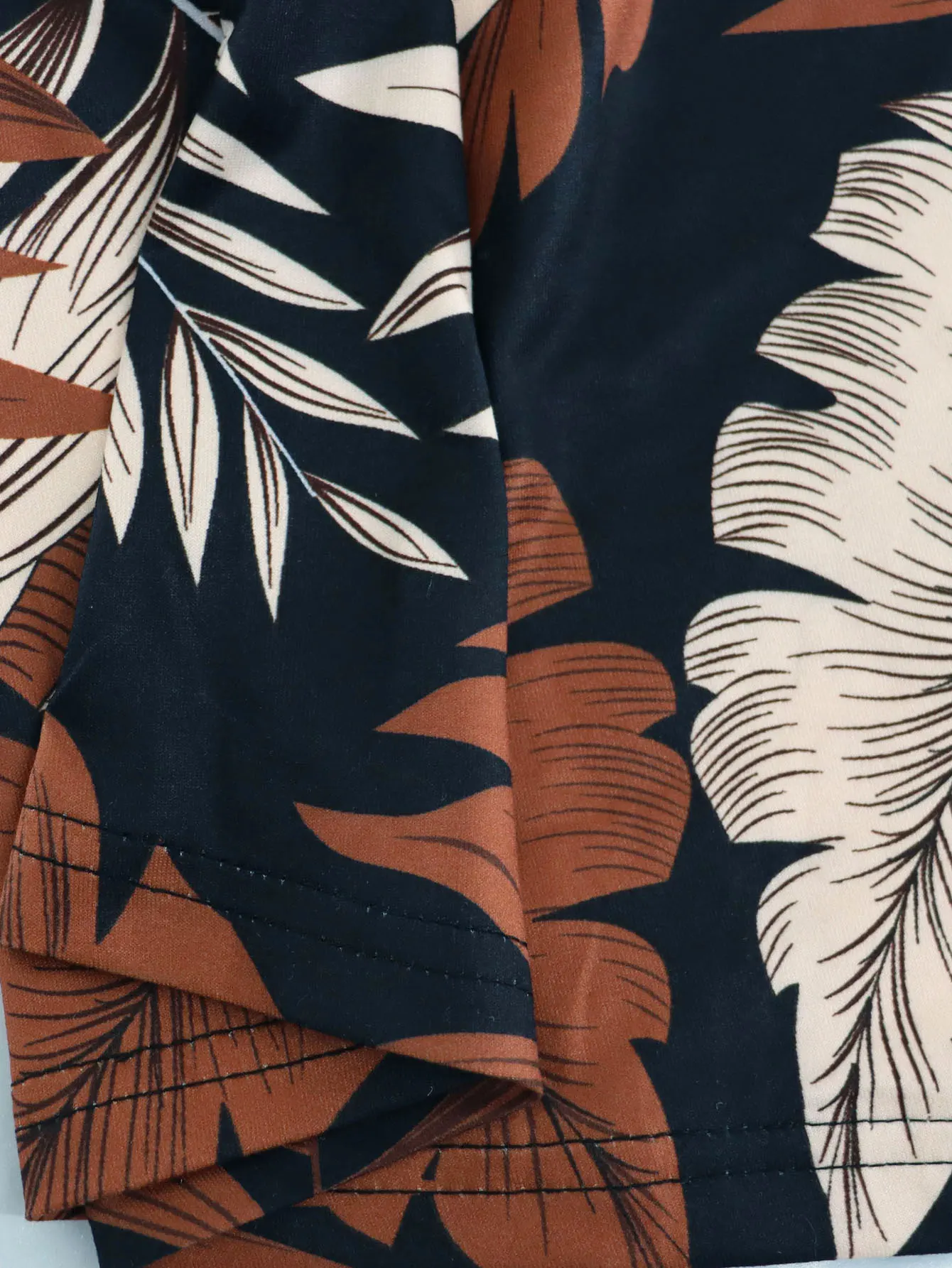 Summer Women Plus Size Maxi Dress Leaf Print High Slit 5 | PricZone Summer Women Plus Size Maxi Dress Leaf Print High Slit 5 | PricZone