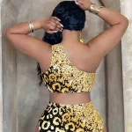 Gold Leopard Print Halter Bikini Set 5 | PricZone Gold Leopard Print Halter Bikini Set 5 | PricZone